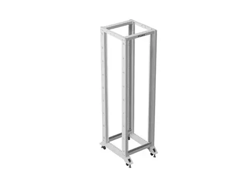 Комуникационен шкаф, Lanberg open rack 19" 42U  600x800, grey - image 4