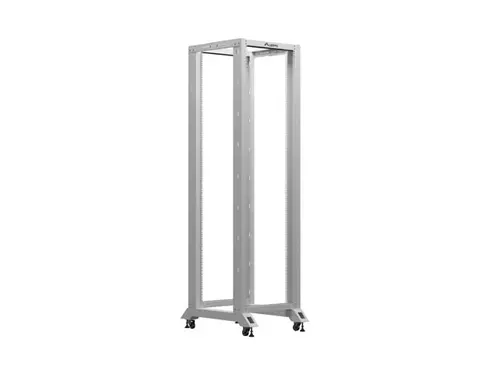 Комуникационен шкаф, Lanberg open rack 19" 42U  600x800, grey