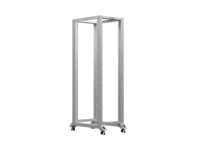 Комуникационен шкаф, Lanberg open rack 19" 42U 600x1000, grey