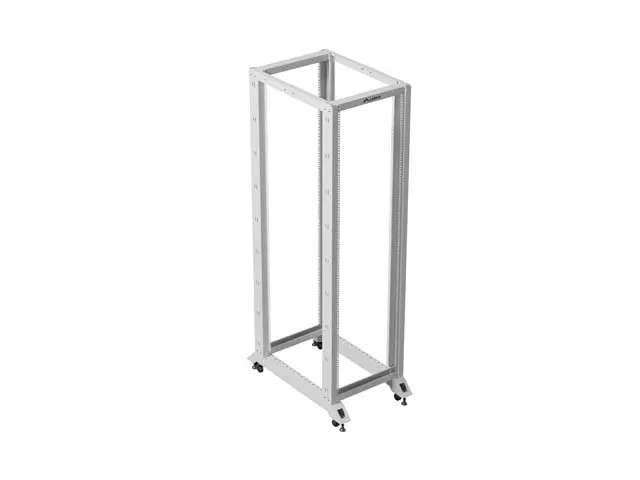 Комуникационен шкаф, Lanberg open rack 19" 42U 600x1000, grey - image 4