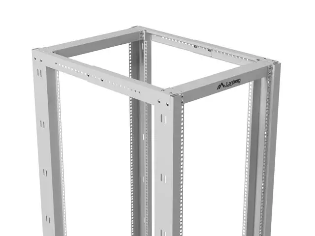 Комуникационен шкаф, Lanberg open rack 19" 42U 600x1000, grey - image 6