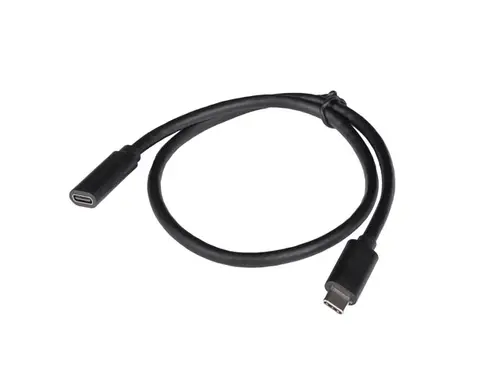 Кабел, Lanberg USB-C M/F 3.1 cable 0.5m, Black - image 3