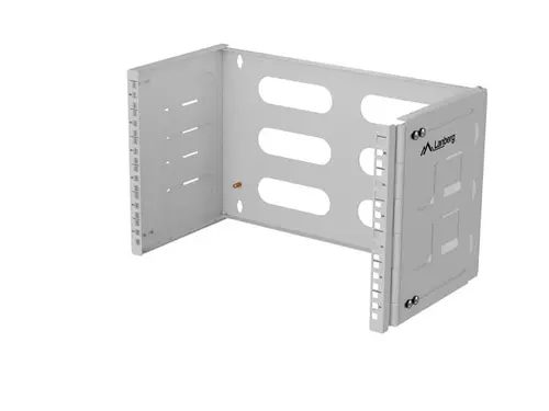 Аксесоар, Lanberg Folding Bracket, wall-mount 19" 6U 497x400/240, Grey - image 2