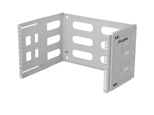 Accesoriu, Lanberg suport pliabil, montare pe perete 19" 6U 497x400/240, gri - 1