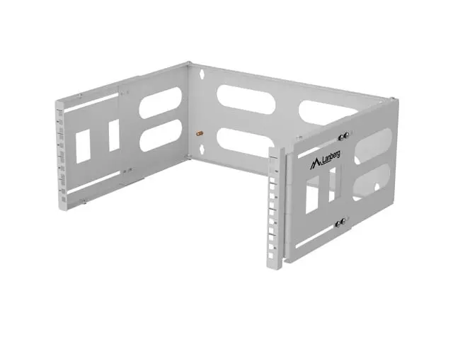 Аксесоар, Lanberg Folding Bracket, wall-mount 19" 4U 497x400/240, Grey - image 1