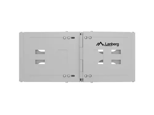 Аксесоар, Lanberg Folding Bracket, wall-mount 19" 4U 497x400/240, Grey - image 3