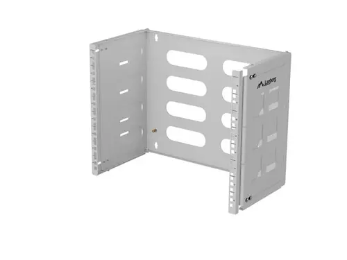 Accesoriu, Lanberg suport pliabil, montaj pe perete 19" 8U 497x400/240, Gri - 3