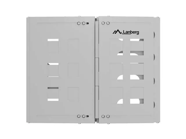 Аксесоар, Lanberg Folding Bracket, wall-mount 19" 8U 497x400/240, Grey - image 3