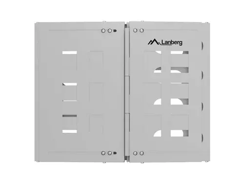 Аксесоар, Lanberg Folding Bracket, wall-mount 19" 8U 497x400/240, Grey - image 3
