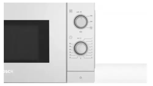 Микровълнова печка, Bosch FFL020MW0, SER2, Freestanding microwave, 800 W, 20 l, Number of power levels 5, 27 cm glass rotating plate, White - image 1