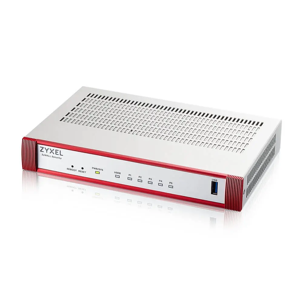 Защитна стена, ZyXEL USG FLEX 50 H, 5 Gigabit user-definable ports, 1*USB with 1 YR Entry Defense Pack - image 1