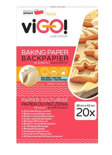 ХАРТИЯ ЗА ПЕЧЕНЕ НА ЛИСТА КУТИЯ 20 БР. PREMIUM VIGO