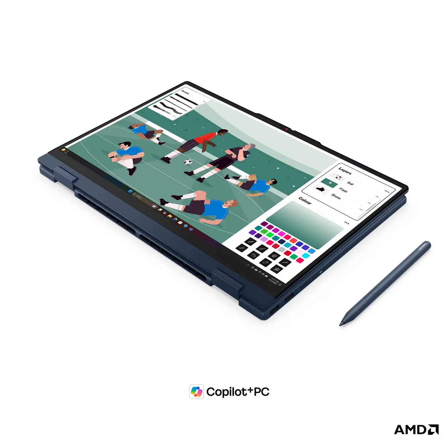 LENOVO IdeaPad 5 2-in-1 AMD Ryzen AI 7 445 15.3inch WUXGA 400N Touch 32GB DDR5 512GB PCIe W11H Cosmic Blue 3y + Pen - image 2
