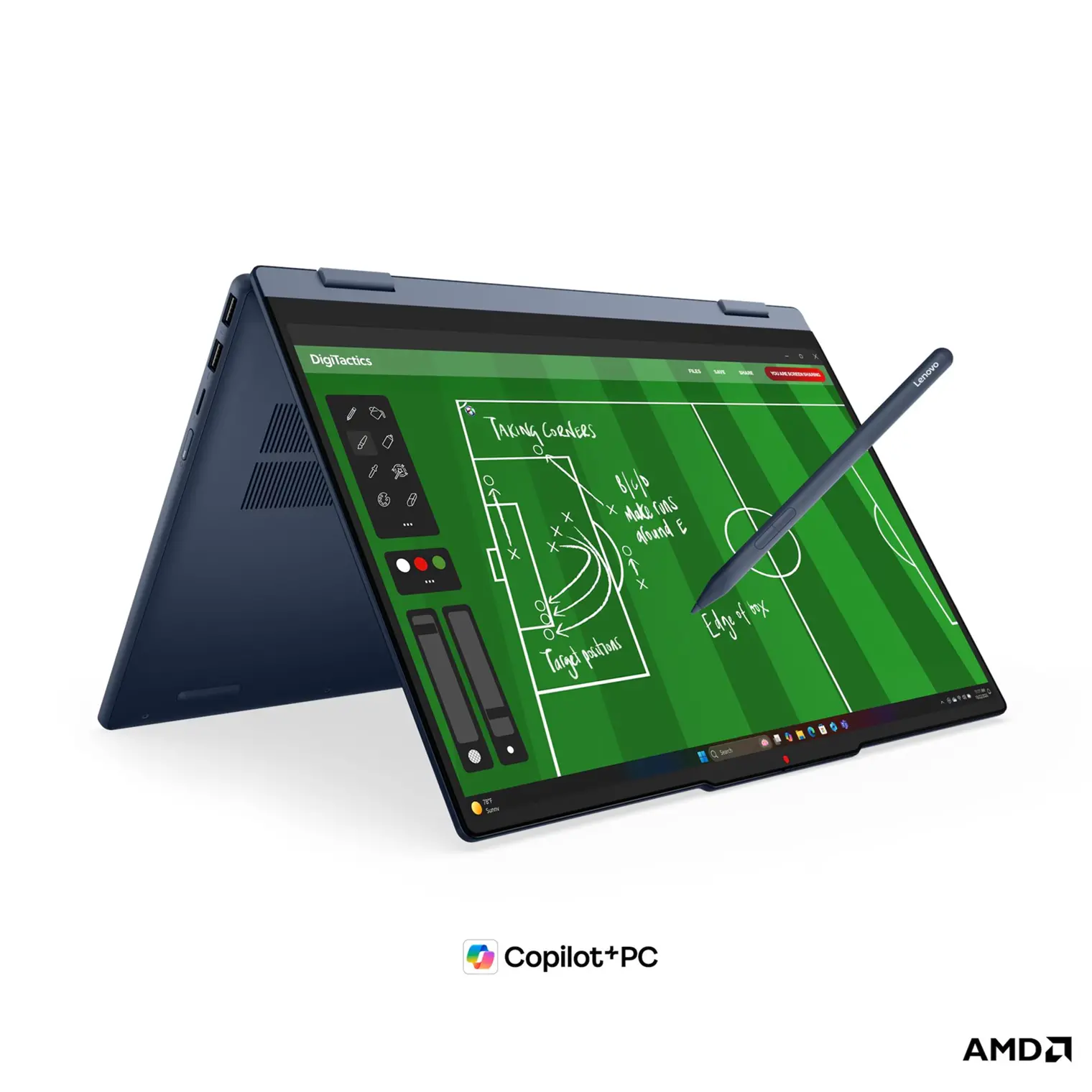 LENOVO IdeaPad 5 2-in-1 AMD Ryzen AI 7 445 15.3inch WUXGA 400N Touch 32GB DDR5 512GB PCIe W11H Cosmic Blue 3y + Pen - image 5