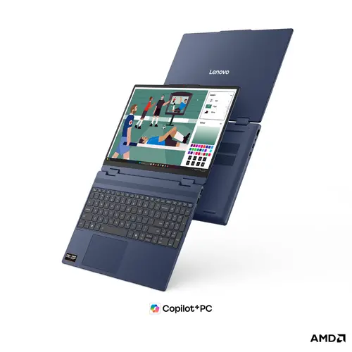 LENOVO IdeaPad 5 2-in-1 AMD Ryzen AI 7 445 15.3inch WUXGA 400N Touch 32GB DDR5 512GB PCIe W11H Cosmic Blue 3y + Pen - 9
