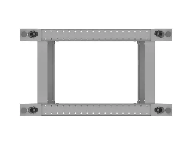 Комуникационен шкаф, Lanberg open rack 19" 22U 600x800, grey - image 4