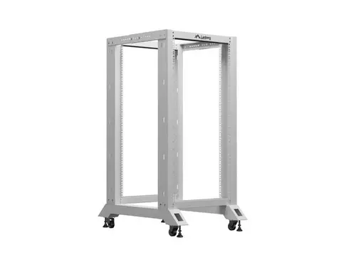 Комуникационен шкаф, Lanberg open rack 19" 22U 600x800, grey