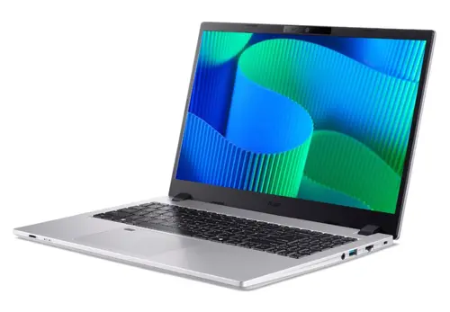Лаптоп, Acer TravelMate P2 TMP215-55-TCO-5378, Intel Core 5 120U (1.4GHz up to 5.0GHz, 12MB), 15.6" FHD (1920x1080) IPS, 16GB DDR5(2x8GB), 512GB PCIe NVMe SSD, Intel Graphics, RG-45, WiFi 6E, BT 5.3, KB Backlit, TPM 2.0, FPR, Win 11 Pro EDU, 3Y, Silver - image 2