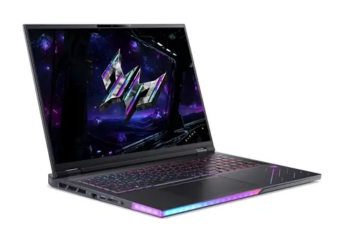 Лаптоп, Acer Predator Helios 18 AI, PH18-I71-93T3, Intel Core Ultra 9 290HX Plus (up to 5.50GHz, 36MB), 18" WQXGA (2560x1600) IPS Mini LED 250Hz, 2*32GB DDR5, 2*1TB NVMe SSD, RTX 5080 16GB GDDR7, WiFi 7, RG-45, BT 5.4, MicroSD, FHD Cam, Win 11 Pro, Black - image 1