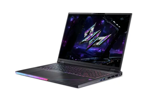 Лаптоп, Acer Predator Helios 18 AI, PH18-I71-93T3, Intel Core Ultra 9 290HX Plus (up to 5.50GHz, 36MB), 18" WQXGA (2560x1600) IPS Mini LED 250Hz, 2*32GB DDR5, 2*1TB NVMe SSD, RTX 5080 16GB GDDR7, WiFi 7, RG-45, BT 5.4, MicroSD, FHD Cam, Win 11 Pro, Black - image 2