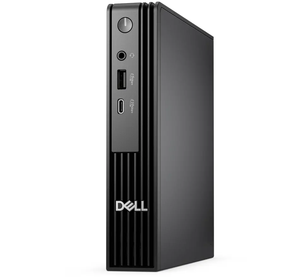 Настолен компютър, Dell Pro Micro QCM1250, Intel Core Ultra 7 265T (13 TOPS NPU, 20cores, up to 5.3GHz), 16 GB: 1 x 16 GB, DDR5, up to 5600 MT/s, 512GB SSD TLC, Wi-Fi 6E, Keyboard&Mouse, 180W, Ubuntu, 3Y PS - image 1