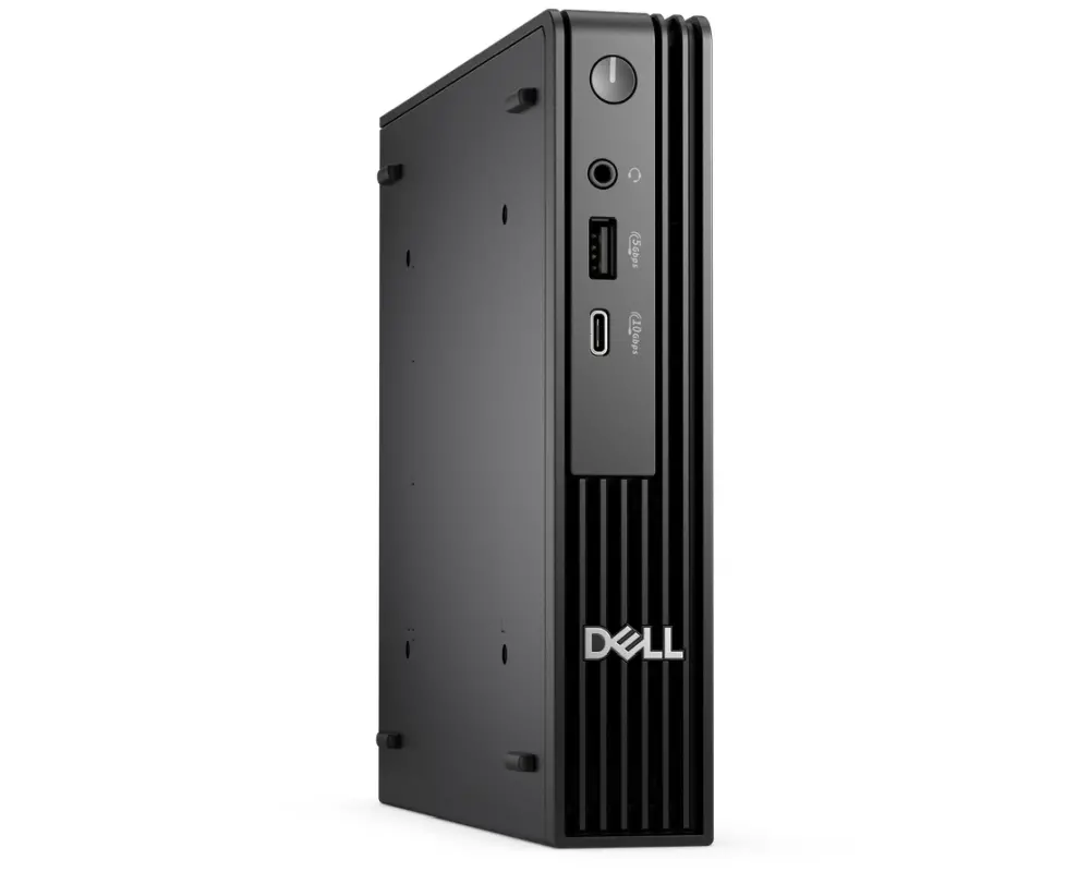 Настолен компютър, Dell Pro Micro QCM1250, Intel Core Ultra 7 265T (13 TOPS NPU, 20cores, up to 5.3GHz), 16 GB: 1 x 16 GB, DDR5, up to 5600 MT/s, 512GB SSD TLC, Wi-Fi 6E, Keyboard&Mouse, 180W, Win 11 Pro, 3Y PS