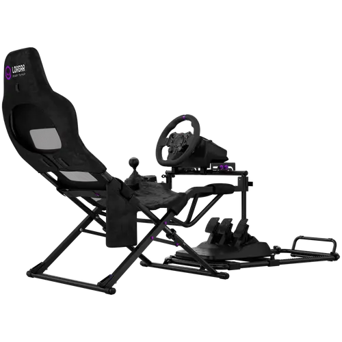 LORGAR FLEX RAF1, Sim Racing Cockpit Advanced, Foldable, 150x72x113 cm-playing, 38x72x126cm-folded, Black - image 2