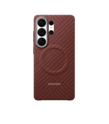 Калъф, Samsung S26 Ultra Carbon Magnet Case Coral Red