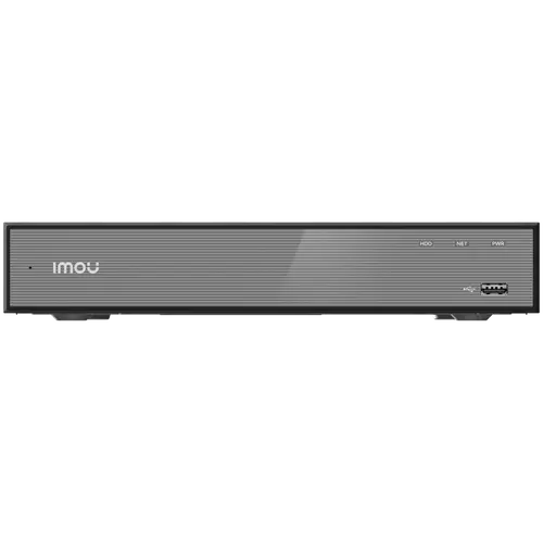 Imou NVR 18 καναλιών, H.265, Max 8MP/15 fps, 1x RJ45 10/100, 1x VGA, 1x HDMI, 2x USB, 1x SATA max 16TB, Ενσωματωμένο μικρόφωνο και ηχείο, ONVIF - 2