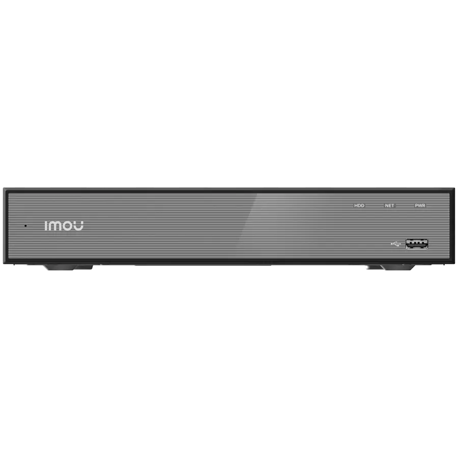 Imou 10-ch NVR, H.265, Max 8MP/15 fps, 1x RJ45 10/100, 1x VGA, 1x HDMI, 2x USB, 1x SATA max 16TB, Built-in Mic and Speaker, ONVIF, Smart detection (Motion, Person, Vehicle), DC 12V 2A - image 1