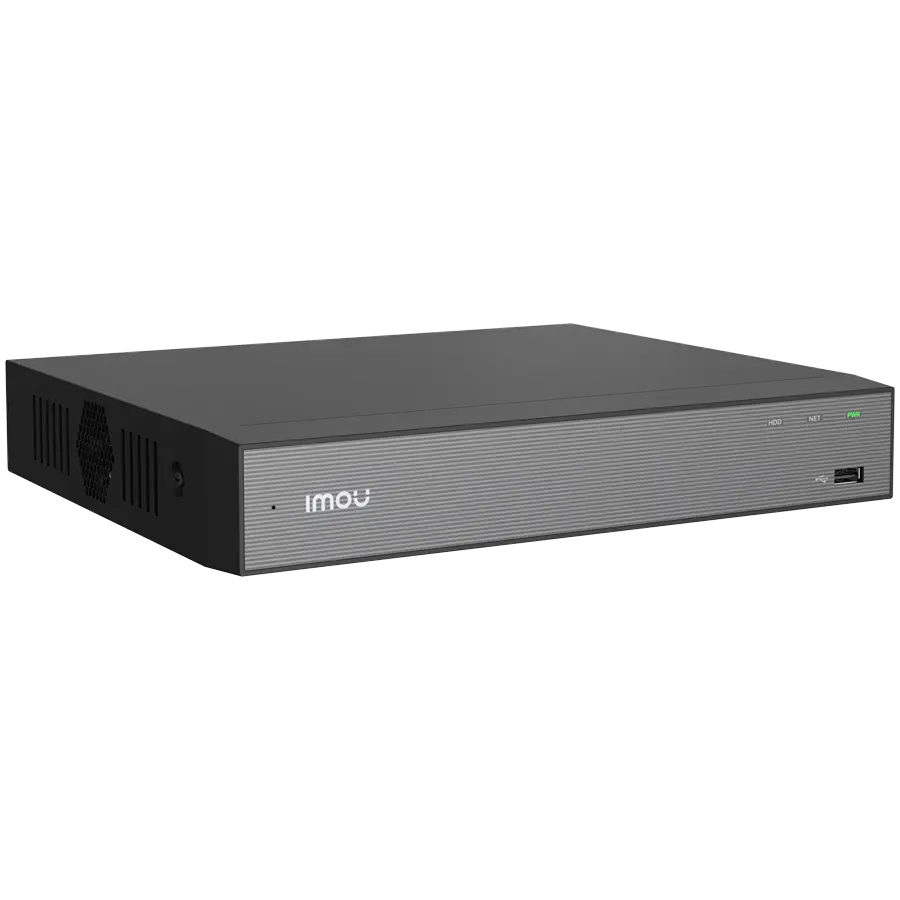 Imou 10-ch NVR, H.265, Max 8MP/15 fps, 1x RJ45 10/100, 1x VGA, 1x HDMI, 2x USB, 1x SATA max 16TB, Built-in Mic and Speaker, ONVIF, Smart detection (Motion, Person, Vehicle), DC 12V 2A - image 2