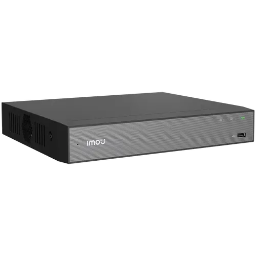 Imou NVR 10 καναλιών, H.265, Max 8MP/15 fps, 1x RJ45 10/100, 1x VGA, 1x HDMI, 2x USB, 1x SATA max 16TB, Ενσωματωμένο μικρόφωνο και ηχείο, ONVIF - 3