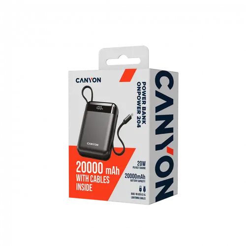 CANYON power bank OnPower 204 20000mah Black - image 4