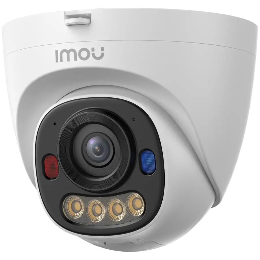 Imou turret PoE IP κάμερα 5MP, 20fps, H265, 2.8mm 94H, IR έως 30m, 8x ψηφιακό zoom, ενσωματωμένο μικρόφωνο και ηχείο, Smart Color Night Vision