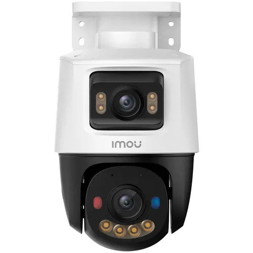 Imou Dual-Lens PoE Outdoor Smart IP PTZ Camera, 5MP+5MP, 3.6mm 76H, 0-260 Pan, 0-25 Tilt, IR up to 30m, H.265, 15 fps, 8x digital zoom, Motion detection, crossing line, Mic and Speaker, micro SD up to 512GB, 1x RJ45, PoE DC 12V, 1A - image 1