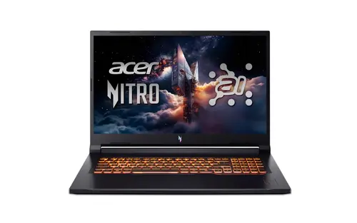 Лаптоп, Acer Nitro V17, NG-ANV17-41-R14D, AMD Ryzen R7 260 ( up to 5.1GHz, 16MB), 17.3" FHD(1920x1080)IPS 144Hz, 1*16GB DDR5, 1024GB, NVIDIA GeForce RTX 4050 6GB GDDR6, Wi-Fi AX, BT, Win 11 Home, Black+Acer 15.6" Nitro Gaming Backpack Black/Red - image 2