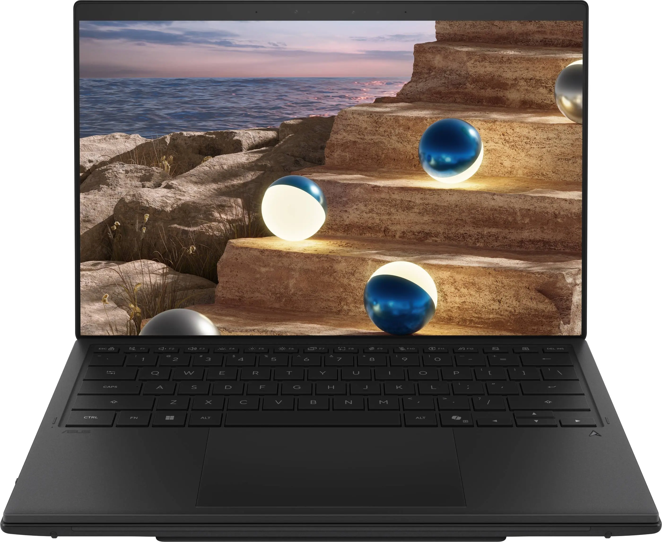 Лаптоп, Asus ZenBook Duo 14 UX8407AA-SN130X, Screen Pad Plus, INTEL Ultra 9  PTL U9-H484 (16C) 14" OLED, WQXGA+ ( 2880X1800 ) 16:10Touch, 32GB, 2TB SSD, Soft Keyboard, Windows 11 Pro,Moher Gray, Sleeve - image 2