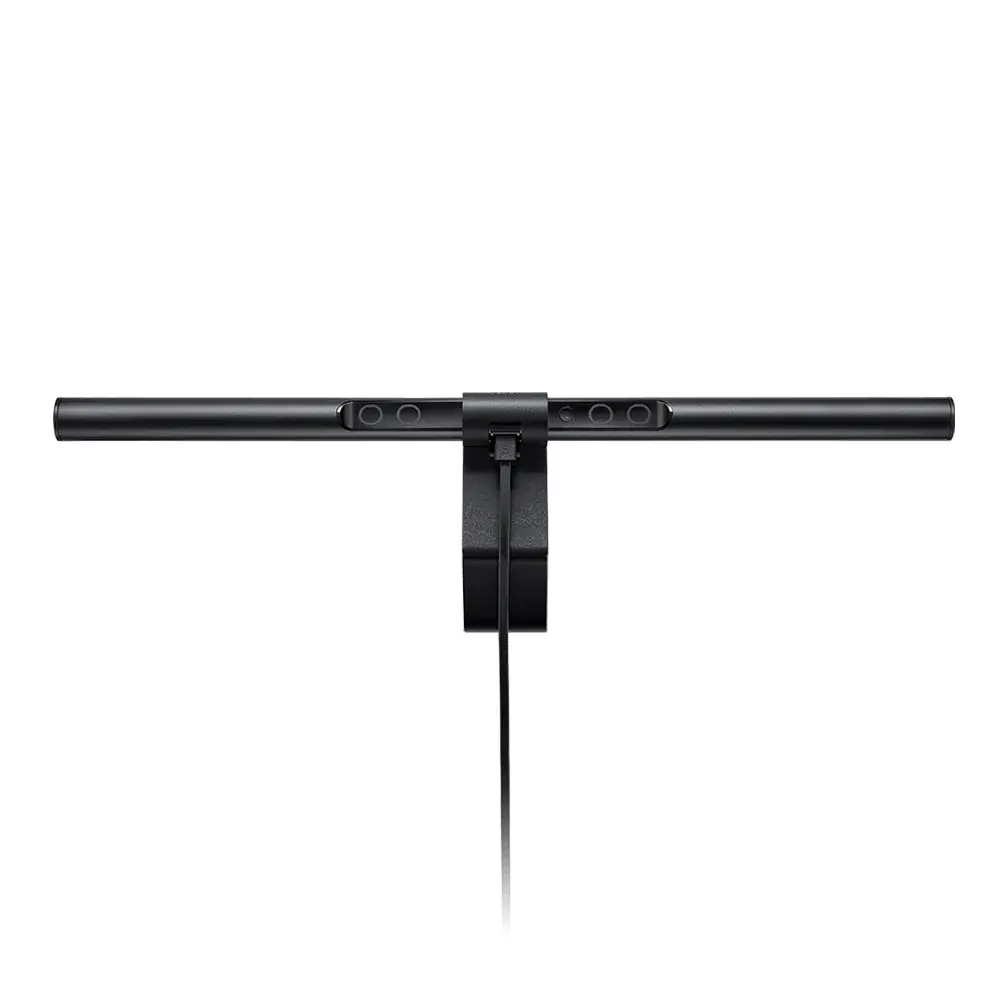 Дизайнерска лампа, BenQ (CW/WW) Monitor Light ScreenBar e-Reading lamp Light Source Dual Color LED, Color Rendering Index>95, Center Illuminance 930 lux (Height 45cm), Color Temp.2700K~6500K, Lighting Cover.(At 500 Lux) 60cmx30cm, USB Power, Aluminum alloy, PCB, BLACK AR17