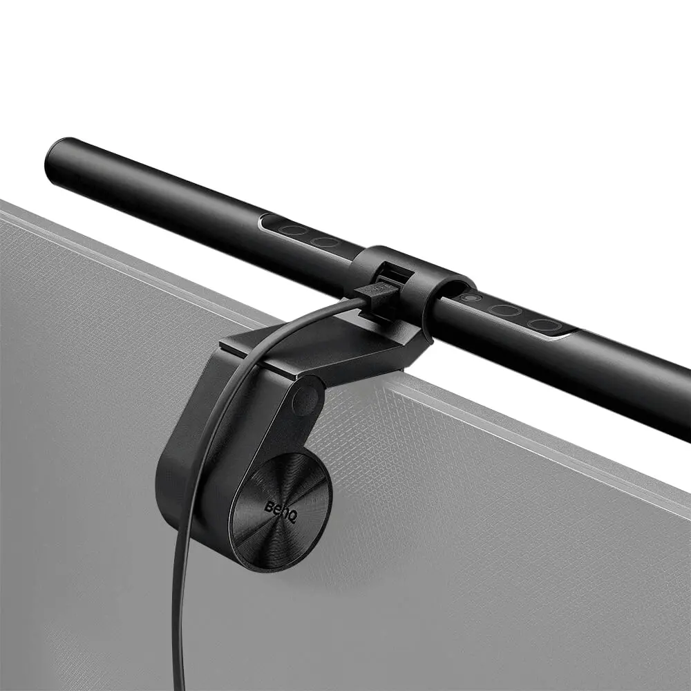Дизайнерска лампа, BenQ (CW/WW) Monitor Light ScreenBar e-Reading lamp Light Source Dual Color LED, Color Rendering Index>95, Center Illuminance 930 lux (Height 45cm), Color Temp.2700K~6500K, Lighting Cover.(At 500 Lux) 60cmx30cm, USB Power, Aluminum alloy, PCB, BLACK AR17 - image 2