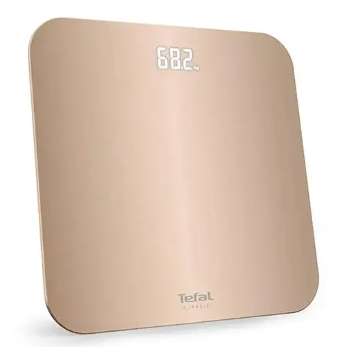 Везна, Tefal PP1900V0 Classic 3 Dune Metal, glass platform (31x31cm, 5mm), 180Kg / 100g, display (75x25), back light display, 3 x AAA battery included - image 1