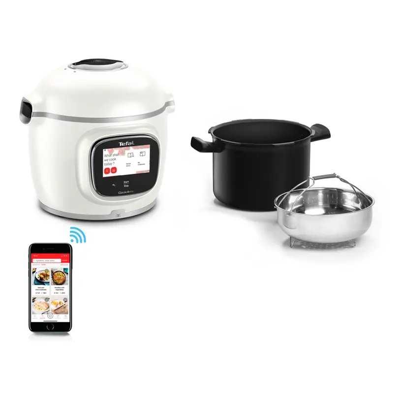 Мултикукър, Tefal CY9441F2 Cook4me Connect Touch PRO, white (only RO/BG), integrated scale, wifi connection, 250 recipes embeded, 1600W, 15 cooking modes - image 2
