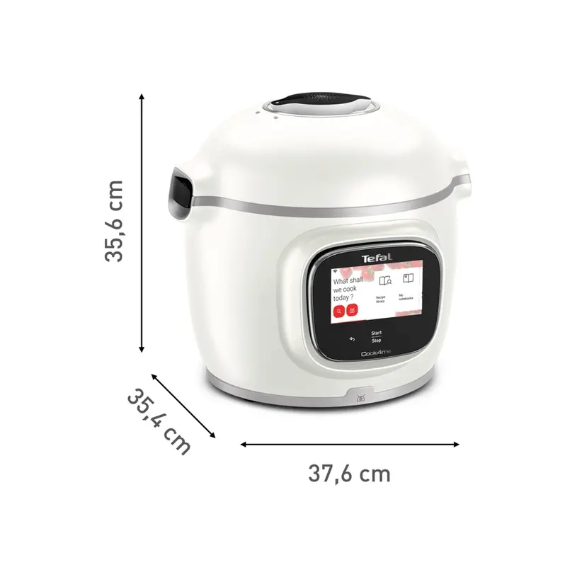 Мултикукър, Tefal CY9441F2 Cook4me Connect Touch PRO, white (only RO/BG), integrated scale, wifi connection, 250 recipes embeded, 1600W, 15 cooking modes - image 3