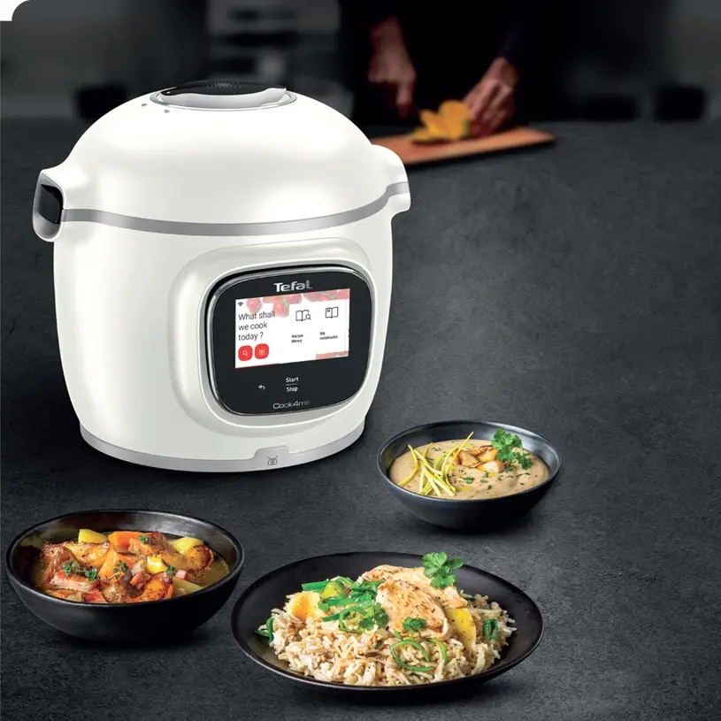 Мултикукър, Tefal CY9441F2 Cook4me Connect Touch PRO, white (only RO/BG), integrated scale, wifi connection, 250 recipes embeded, 1600W, 15 cooking modes - image 4