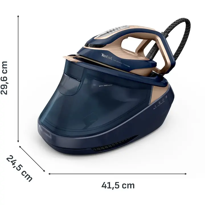 Парогенератор, Tefal GV9910E0 Pro Express Vision Max, color Blue Dune - image 2