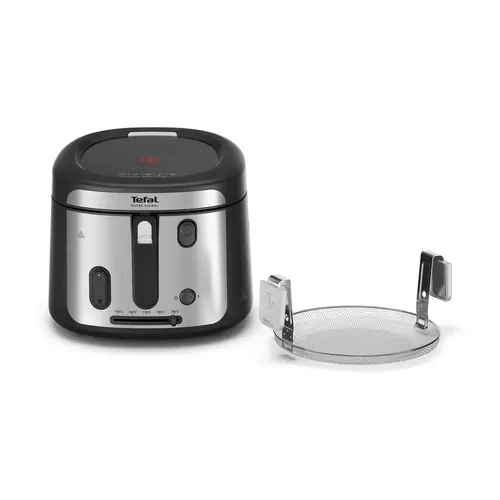 Фритюрник, Tefal FF2588E0 Filtra Vision+, black, 1.2Kg / 2.1L, 1900W, timer, fix bowl, washable (lid, basket), adj. thermostat, on/off - image 1