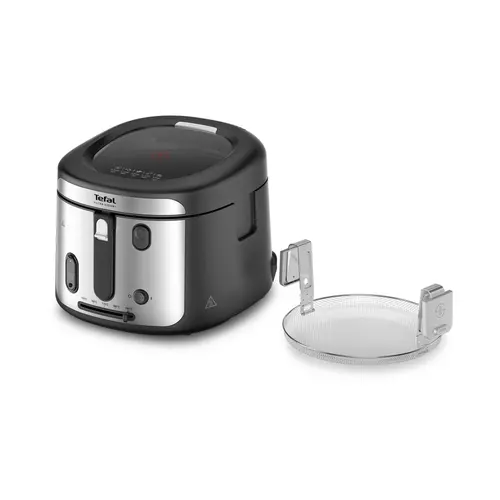 Фритюрник, Tefal FF2588E0 Filtra Vision+, black, 1.2Kg / 2.1L, 1900W, timer, fix bowl, washable (lid, basket), adj. thermostat, on/off - image 2