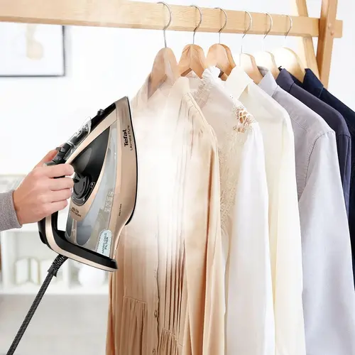 Ютия, Tefal FV9852E0 Ultimate Pure, 3200W Steam Iron, Powerful Steam, AutoClean Soleplate, Micro Calc, Auto-Off, Anti-Drip - image 3