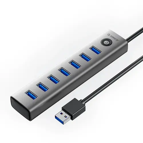 Orico USB hub USB3.0 HUB 7 θυρών, μαύρο - CL7U-U3-10-GY-BP - 1