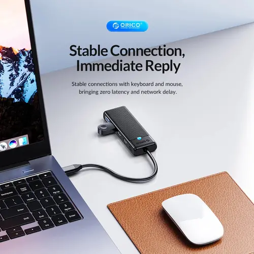 Orico хъб USB3.1 HUB Type-C - 2 x USB3.0, 2 x USB-C - PAPW2AC-C3-05-BK-EP - image 14
