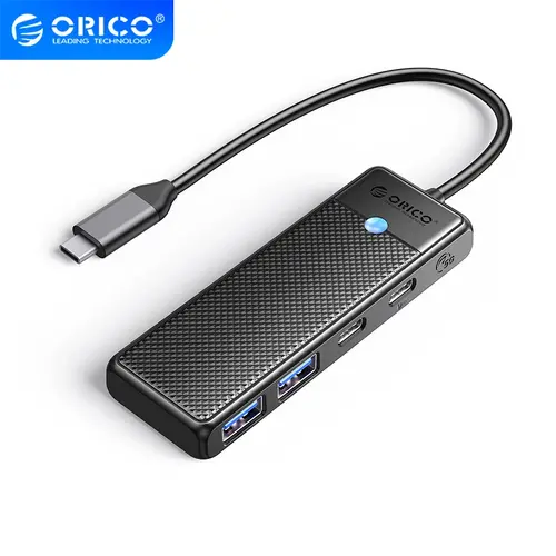 Orico хъб USB3.1 HUB Type-C - 2 x USB3.0, 2 x USB-C - PAPW2AC-C3-05-BK-EP - image 1
